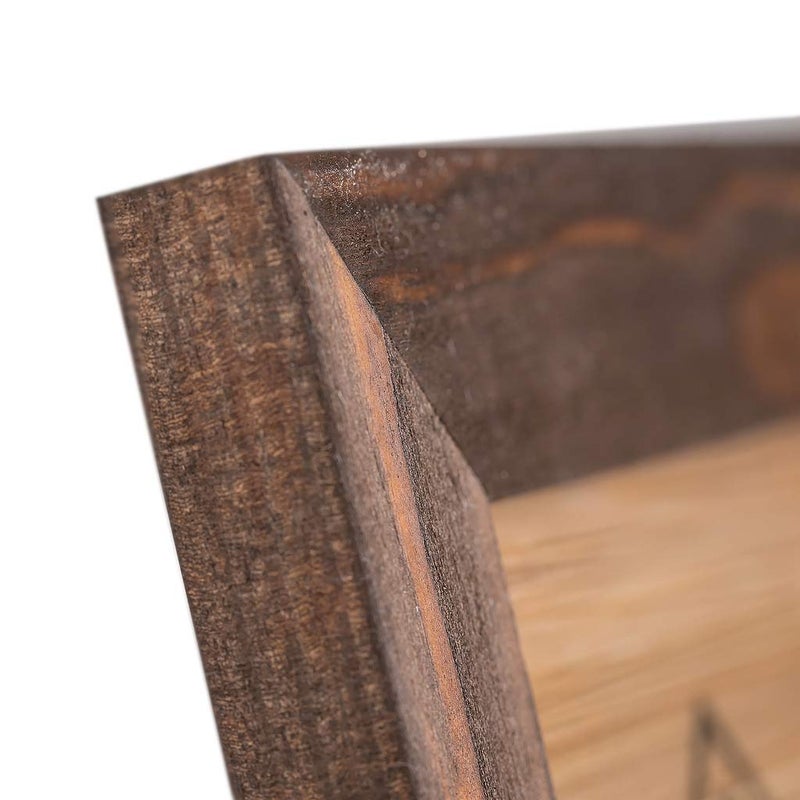 Woodside Rustic Wooden Picture Frame 11x14 Inch - Natural Solid Eco Distressed Wood for Wall Mounting Photo Frame - Brown Wenge - Image 4
